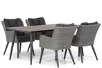 Tuinmeubelshop | Dining Tuinset 180 cm 5 delig, Tuin en Terras, Tuinsets en Loungesets, Wicker, Nieuw, Tuinset, 4 zitplaatsen