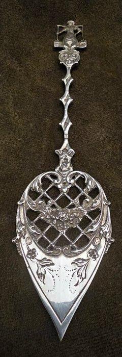 Taartschep - .835 zilver - 1850-1900 - Zilveren taartschep, Antiek en Kunst, Antiek | Goud en Zilver