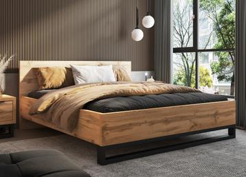 Houten Bed Halmstad - Eiken - Bedframe 140 x 200 beschikbaar voor biedingen