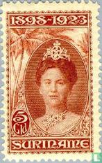Suriname - Regeringsjubileum Wilhelmina 1898-1923 - 1923, Verzenden, Gestempeld