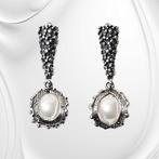 Zilveren Oorbellen Pearl, Sieraden, Tassen en Uiterlijk, Nieuw, Zilver, Hangers, Zilver