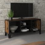 vidaXL Tv-meubel 105x36x47 cm metaal en MDF rustiek bruin, 100 tot 150 cm, Verzenden, Nieuw, Minder dan 100 cm