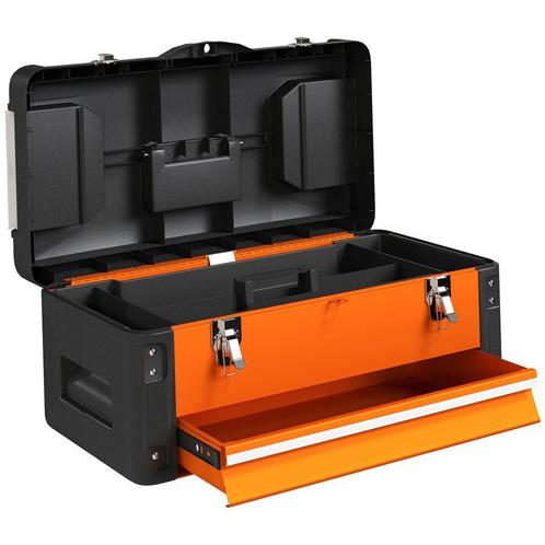 TRUUSK Lege Gereedschapskist, 49,7 X 25,3 X 23 Cm Gereedscha, Doe-het-zelf en Verbouw, Kratten en Dozen, Nieuw, Verzenden