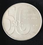 Zilveren 50 gulden 1995 Bevrijdings munt, Postzegels en Munten, Munten | Nederland, Zilver, 50 gulden, Koningin Beatrix, Losse munt