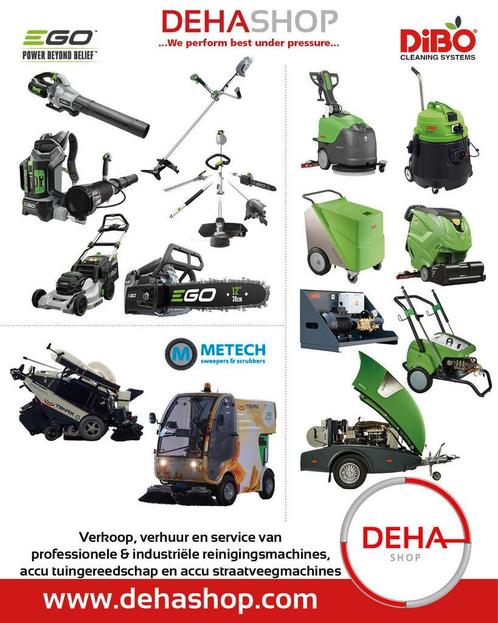 DEHA SHOP naast reinigingsmachines nu ook accu gereedschap, Tuin en Terras, Hogedrukreinigers, Nieuw