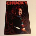 Chucky metalen bord, Verzamelen, Verzenden, Gebruikt