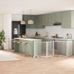 vidaXL Hondenhek inklapbaar met deur 10 panelen 800cm, Dieren en Toebehoren, Verzenden, Nieuw