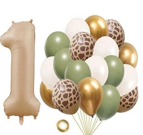 Cakesmash eerste verjaardag ballon set Giraf 20-delig, Hobby en Vrije tijd, Feestartikelen, Verjaardag, Versiering, Nieuw, Verzenden