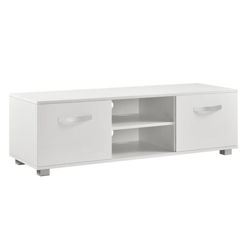 Tv meubel Laugar met planken  120x40x38 cm wit, Huis en Inrichting, Kasten | Televisiemeubels, Verzenden