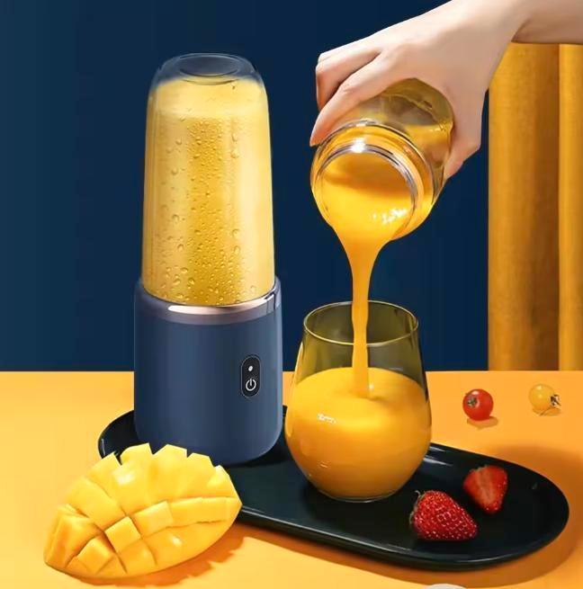 Draagbare USB Smoothie Blender – 6 Bladen, 400 ml Fles, Huis en Inrichting, Keuken | Keukenelementen, Nieuw, Verzenden