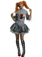 Halloween Kostuum Pennywise It Dames, Nieuw, Verzenden