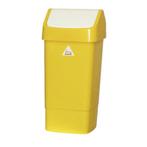 Kleurcode prullenbak - 50L - geel, Verzenden, Nieuw in verpakking, Reinigen