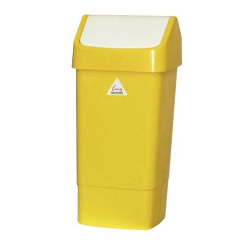 Kleurcode prullenbak - 50L - geel, Zakelijke goederen, Horeca | Keukenapparatuur, Nieuw in verpakking, Reinigen, Verzenden