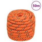 vidaXL Boot touw 20 mm 50 m polypropyleen oranje, Verzenden, Nieuw