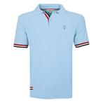 -58% Q1905  Q1905 Polo shirt matchplay licht  maat S, Kleding | Heren, Verzenden, Nieuw, Blauw