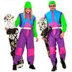 Neon 80s Skipak Snowboarder, Kleding | Heren, Carnavalskleding en Feestkleding, Nieuw, Verzenden