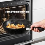 Pannenset inductie - Pannen - Kookpotten - 12 delig - Zwart, Huis en Inrichting, Keuken | Potten en Pannen, Verzenden, Zo goed als nieuw