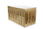 Tafelrok Luxery Gold 300x80cm, Ophalen of Verzenden, Nieuw