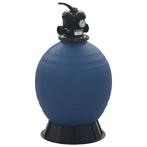 vidaXL Zwembadzandfilter met 6-positie ventiel 560 mm blauw, Verzenden, Nieuw