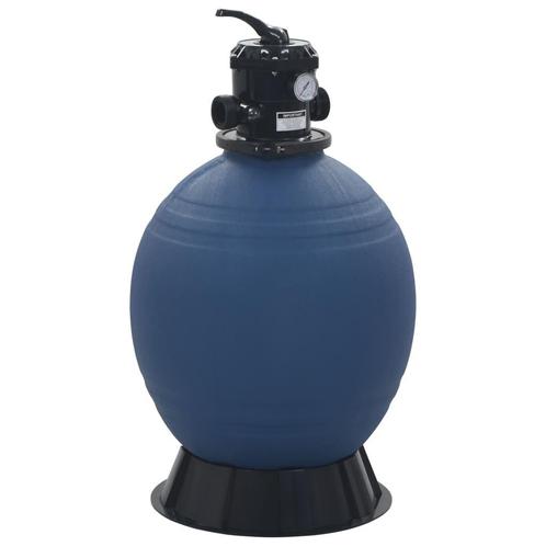 vidaXL Zwembadzandfilter met 6-positie ventiel 560 mm blauw, Tuin en Terras, Zwembad-toebehoren, Nieuw, Verzenden
