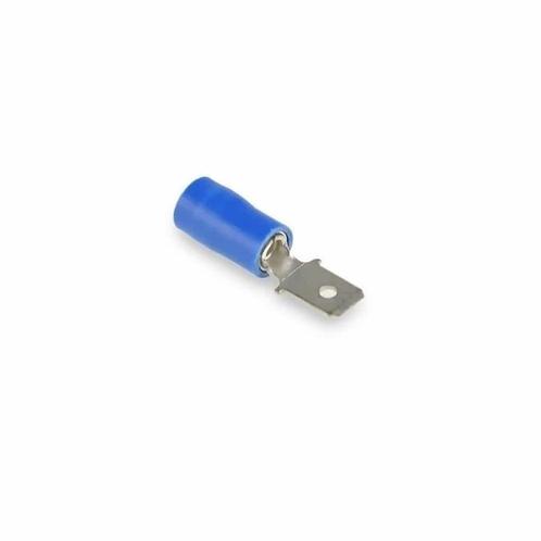 Cimco kabelschoen vlakstekker 1,5 - 2,5mm2 blauw 100 stuks, Doe-het-zelf en Verbouw, Elektra en Kabels, Ophalen of Verzenden
