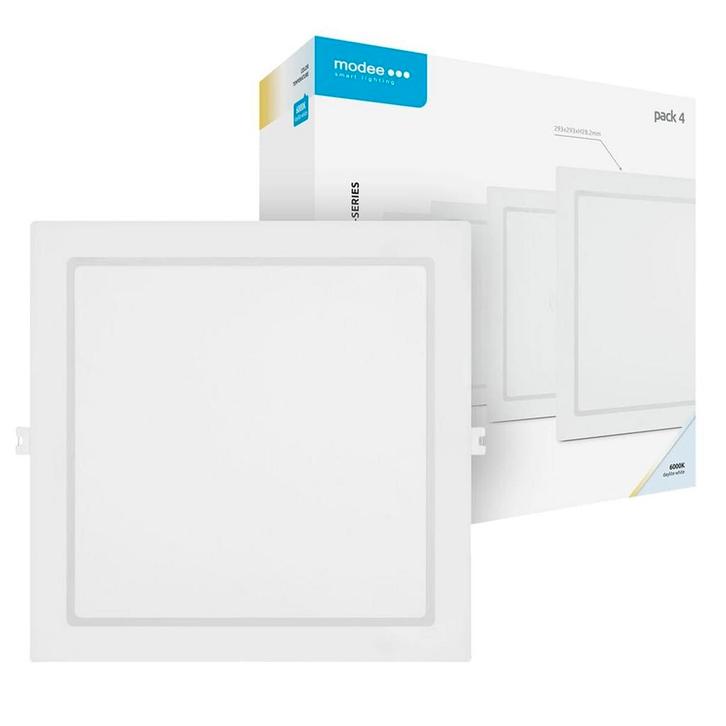 Modee LED Paneel Vierkant Inbouw - 24W - 2640lm - 29.3x2.8cm, Huis en Inrichting, Lampen | Plafondlampen, Nieuw, Verzenden
