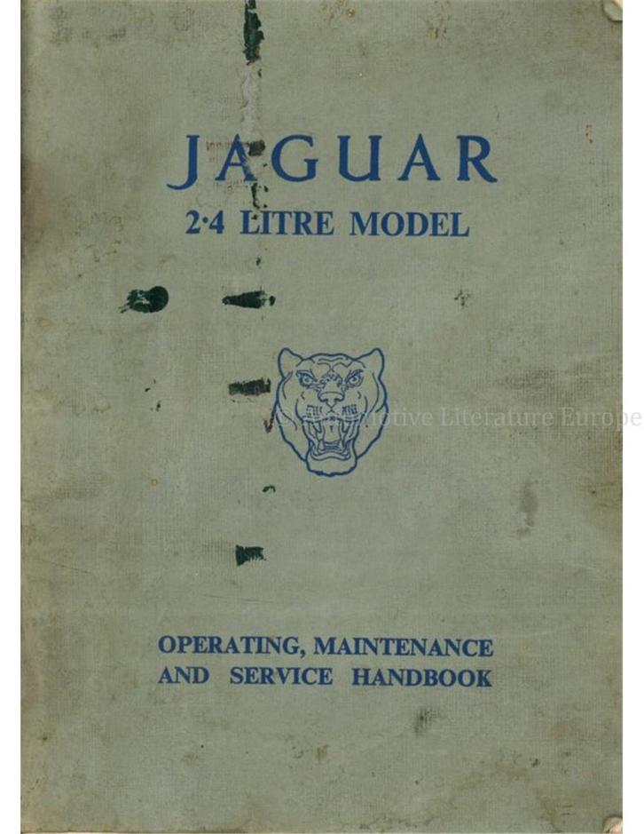 1956 JAGUAR MK I 2.4 INSTRUCTIEBOEKJE ENGELS, Auto diversen, Handleidingen en Instructieboekjes