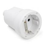 Contrastekker | Q-link (Randaarde, PVC, 10/16 A, Wit), Doe-het-zelf en Verbouw, Elektra en Kabels, Verzenden, Nieuw
