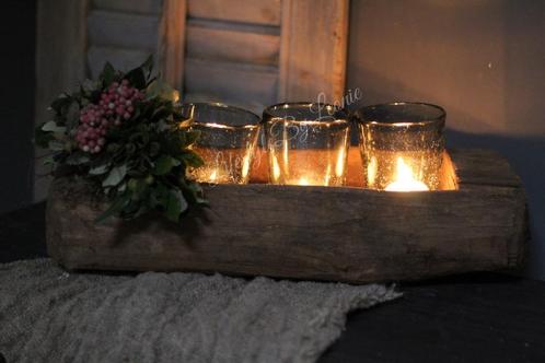 Waxinelichthouder bubbels grijs 10 cm, Huis en Inrichting, Woonaccessoires | Kandelaars en Kaarsen, Nieuw, Ophalen of Verzenden