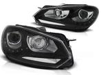 Koplampen dagrijlicht VW GOLF 6 10 08-12 ZWART TRU DRL, Auto-onderdelen, Verlichting, Ophalen of Verzenden, Nieuw