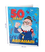 Raambord Abraham 50 jaar 60cm, Hobby en Vrije tijd, Feestartikelen, Verzenden, Nieuw