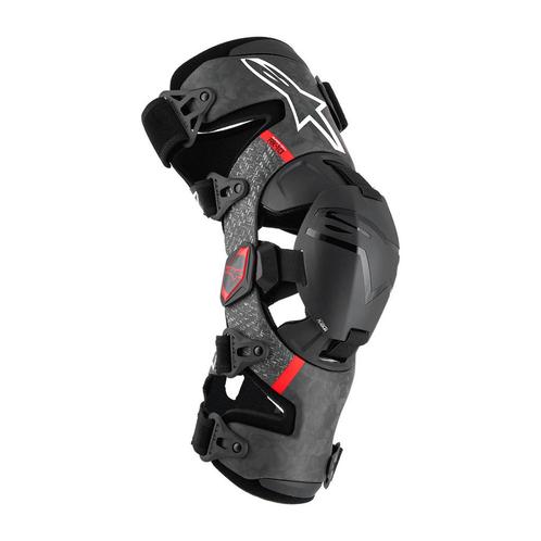 Alpinestars Supertech RK-10 Plasma Kniebrace Set Zwart Rood, Motoren, Kleding | Motorkleding, Heren, Verzenden