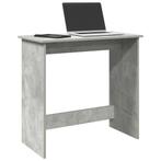 vidaXL Bureau 80x40x75 cm bewerkt hout betongrijs, Huis en Inrichting, Bureaus, Verzenden, Nieuw