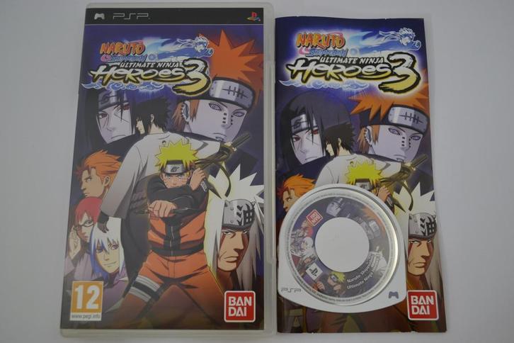 Naruto Shippuden - Ultimate Ninja Heroes 3 (PSP PAL), Spelcomputers en Games, Games | Sony PlayStation Portable, 1 speler, Zo goed als nieuw