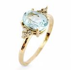Ring - 18 karaat Geel goud - 1.95ct. tw. Aquamarijn -, Nieuw