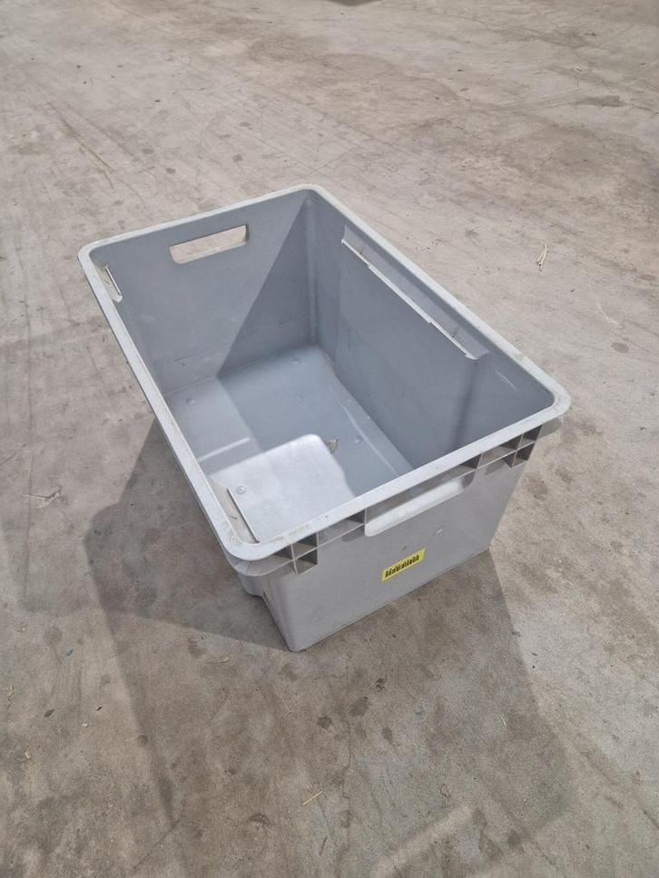 Nestbare stapelbak 60x40x28cm grijs, gebruikt, Zakelijke goederen, Kantoor en Winkelinrichting | Magazijn, Stelling en Opslag