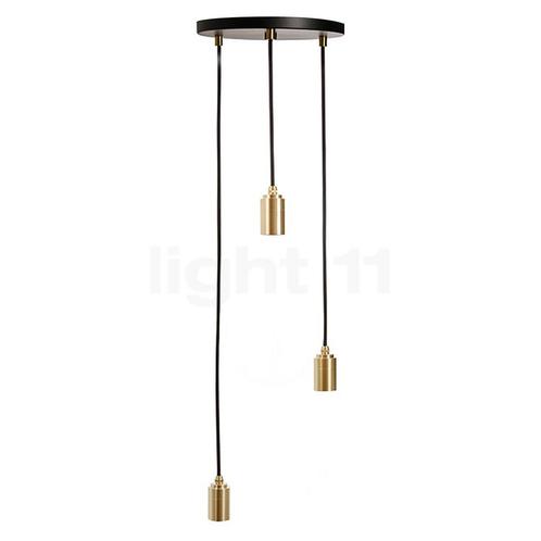 Tala Triple Hanglamp, zwart - messing (Hanglampen), Huis en Inrichting, Lampen | Hanglampen, Nieuw, Verzenden