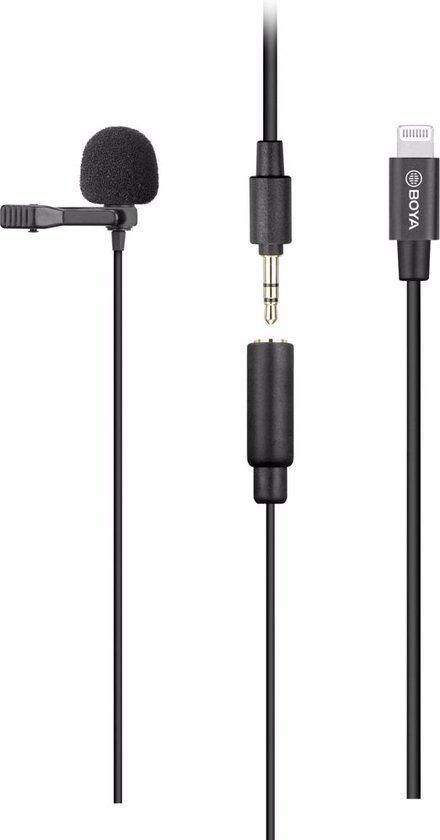 Microfoon BY-M2 voor iOS Boya Clip-on Lavalier (Elektronica), Computers en Software, Pc- en Netwerkkabels, Nieuw, Verzenden