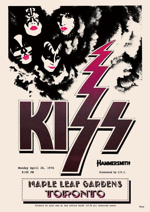 Posters - Poster Kiss - Maple Leaf Gardens Toronto, Verzamelen, Muziek, Artiesten en Beroemdheden, Zo goed als nieuw, Verzenden