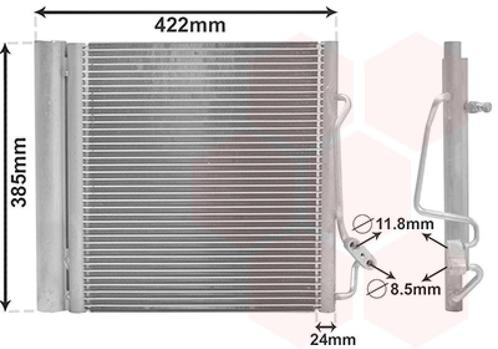 LUCHTCONDENSATOR VOOR SMART CABRIO 450 2000-2004 0001632V003, Auto-onderdelen, Airco en Verwarming, Nieuw, Ophalen of Verzenden