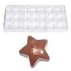 Bonbonvorm Chocolate World Ster Facet (21x) 35,5x17mm, Hobby en Vrije tijd, Taarten en Cupcakes maken, Verzenden, Nieuw
