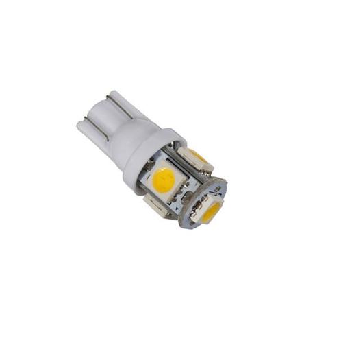 T10 - 12V - 5 SMD - 5050 - Warm wit, Auto-onderdelen, Verlichting, Nieuw, Ophalen of Verzenden