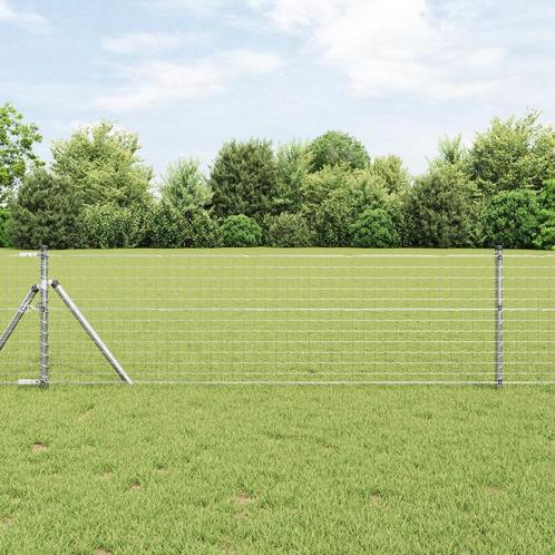 vidaXL Euro Hek 0,4x50 m Gegalvaniseerde Staal, Tuin en Terras, Schuttingen, Nieuw, Verzenden