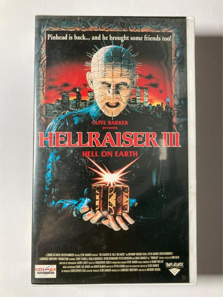 HELLRAISER 3 (VHS), Cd's en Dvd's, VHS | Film, Gebruikt, Verzenden