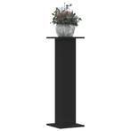 vidaXL Plantenstandaards 2 st 30x30x95 cm bewerkt hout zwart, Verzenden, Nieuw