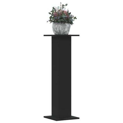 vidaXL Plantenstandaards 2 st 30x30x95 cm bewerkt hout zwart, Tuin en Terras, Overige Tuin en Terras, Nieuw, Verzenden