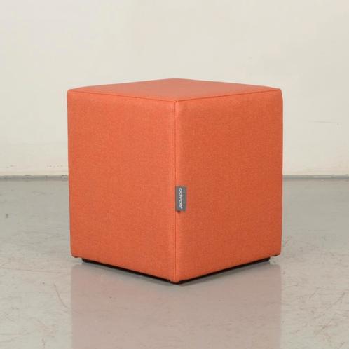 Hocker Davant Bobbie - Oranje kunstleer - 46 x 40 x 40 cm, Zakelijke goederen, Kantoor en Winkelinrichting | Kantoormeubilair en Inrichting