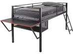 X Rocker Sanctum Gaming Mid Sleeper Bed with Desk - Black, Verzenden, Nieuw