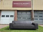 Bankstel Montel bank 3 zit design bruin leer sofa, Huis en Inrichting, Banken | Bankstellen, Design, Driepersoons, Zo goed als nieuw