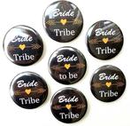 12-delige set met 6 armbanden + 6 buttons Bride en I Do Crew, Verzenden, Nieuw, Feestartikel, Geboorte of Huwelijk